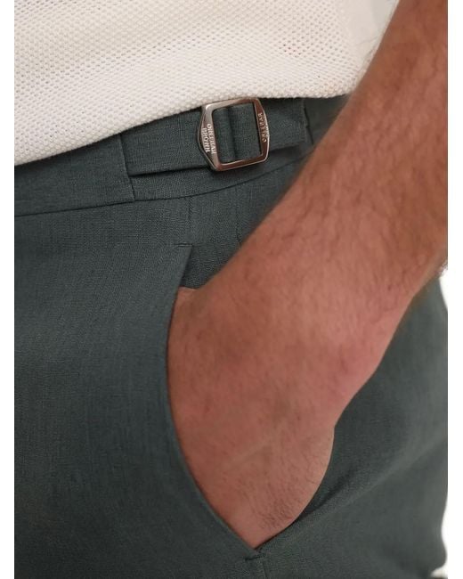 Orlebar Brown Green Norwich Tailored Shorts for men