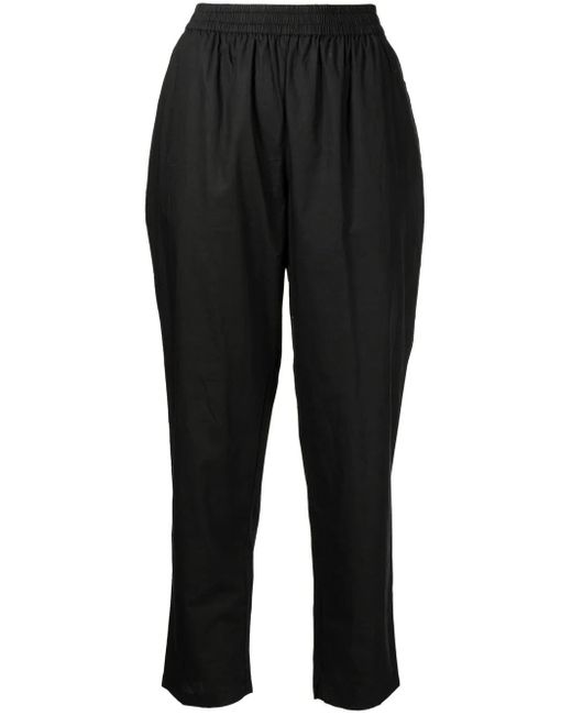 Skall Studio Black Edgar Tapered-Leg Trousers