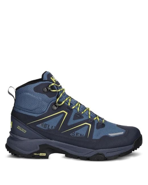 Helly Hansen Blue Contrast Logo Hiking Boots for men