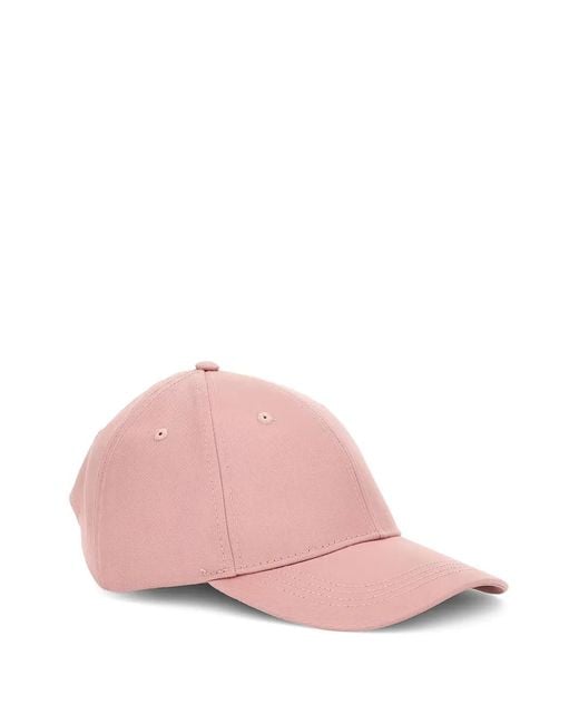 Guess Pink Logo-Plaque Baseball Cap