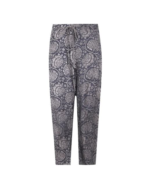 Uma Wang Gray Perch Moulay Pants for men