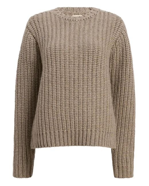 Khaite Brown Natt Ribbed Sweater