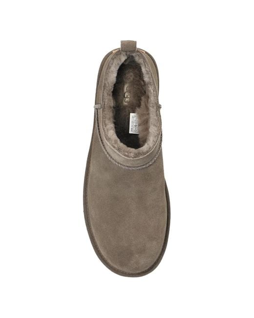 Ugg Gray Classic Micro Boots