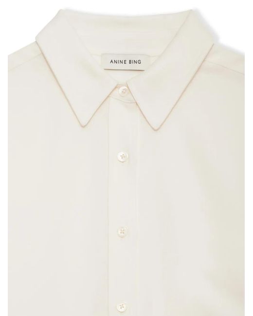 Anine Bing White Braxton Shirt