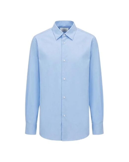 BERNER KUHL Blue Volume Wash Cot Shirt for men