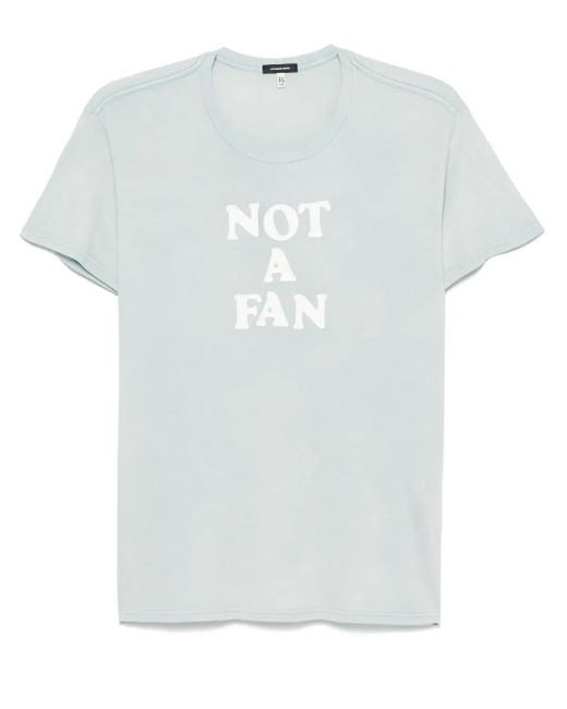 R13 White Not A Fan T-Shirt