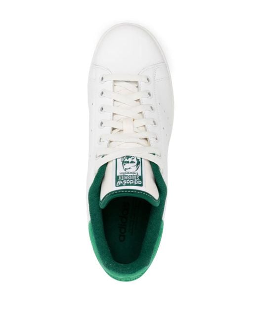 Adidas White Stan Smith Leather Sneakers for men