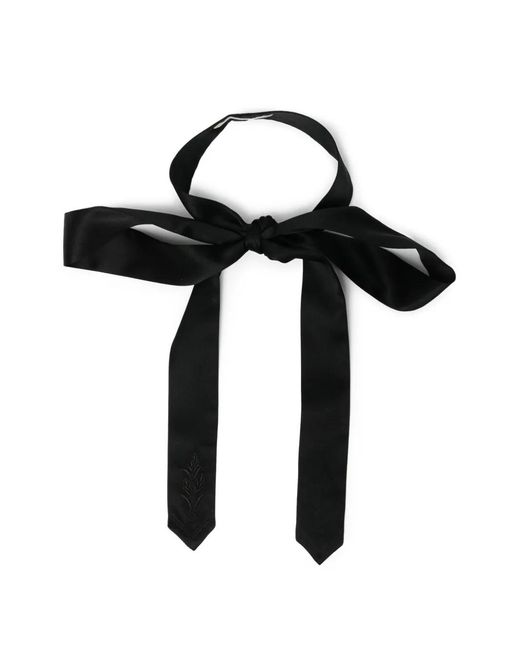 Bode Black Measow Tie for men