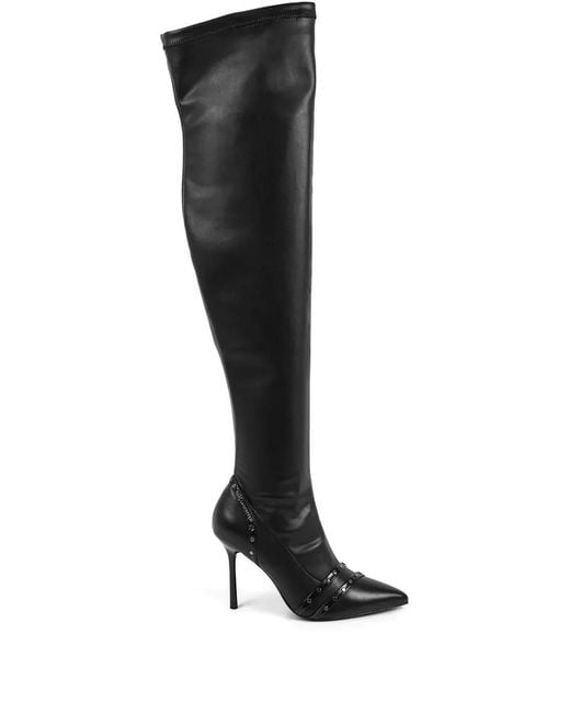 Karl Lagerfeld Black 90Mm Sarabande Over-The-Knee Boots