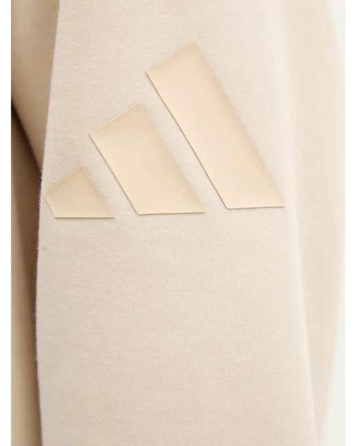 Adidas Natural Soft Lux Zip-Up Hoodie