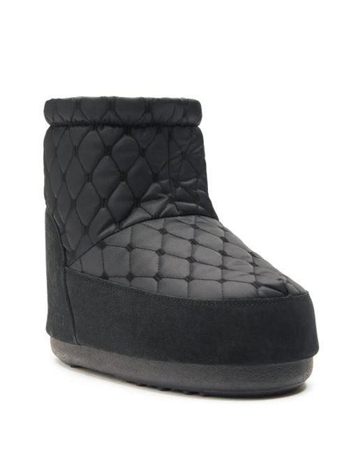 Moon Boot Black Icon Low Quilted Boots