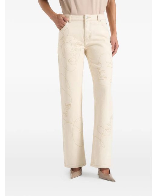 Manière De Voir Natural Jean Calista À Coupe Droite