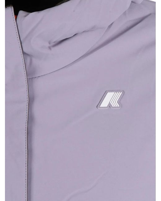 K-Way Black Hooded Double-Layer Jacket