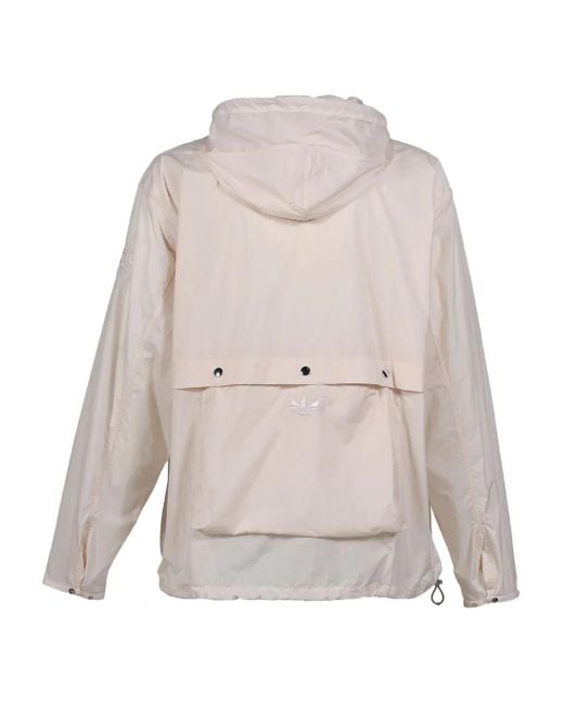 Adidas Natural Hooded Pouch Lightweight Jacket