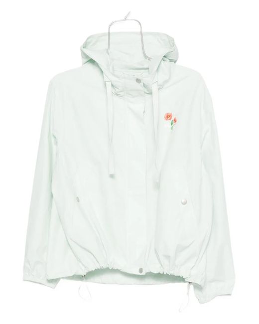 Giacca A Fiori Con Cappuccio di KENZO in White da Uomo