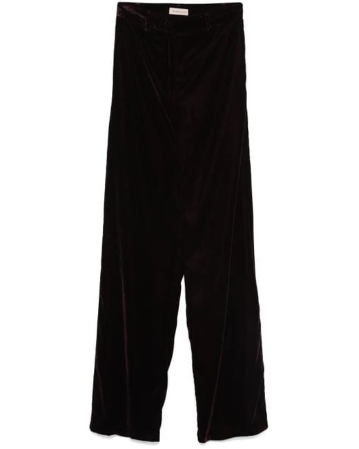 Blanca Vita Black Hose Aus Samt