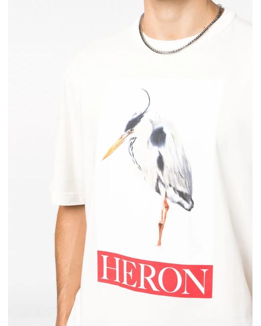 Heron Preston T-Shirt Mit Vogel-Print in White für Herren