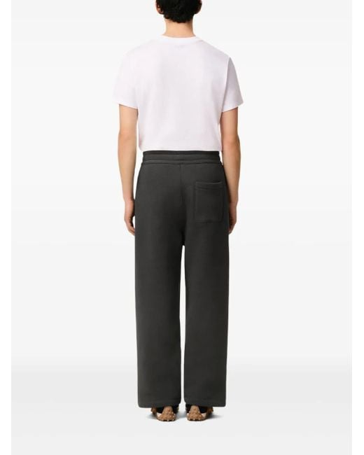 AMI Gray Pintuck-Detail Track Pants