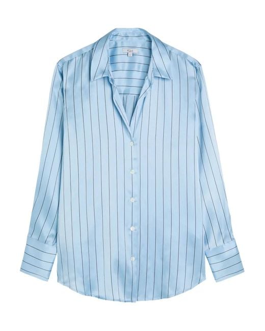Rails Blue Striped Buttoned Shirt