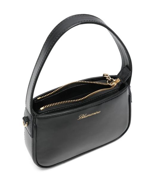 Blumarine Black Toy Logo-Charm Tote Bag