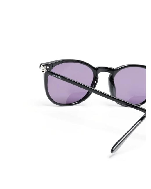 Calvin Klein Black Round-Frame Glasses for men