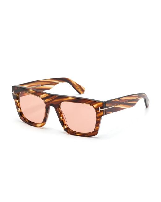 Tom Ford Pink Square Acetate Sunglasses for men