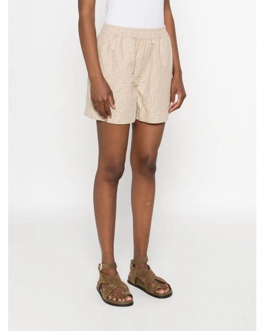 Fendi Natural Shorts