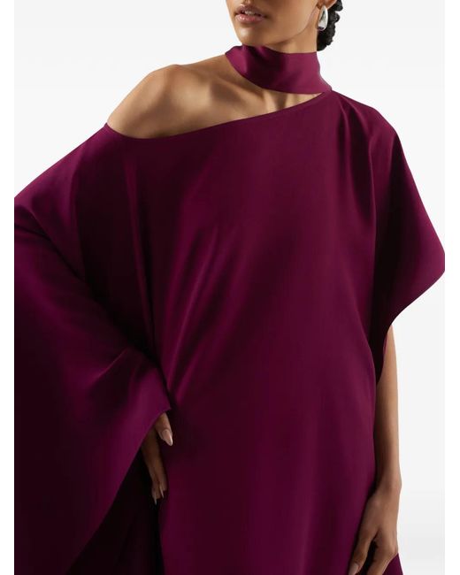 Taller Marmo Purple Trebbia One-Shoulder Dress
