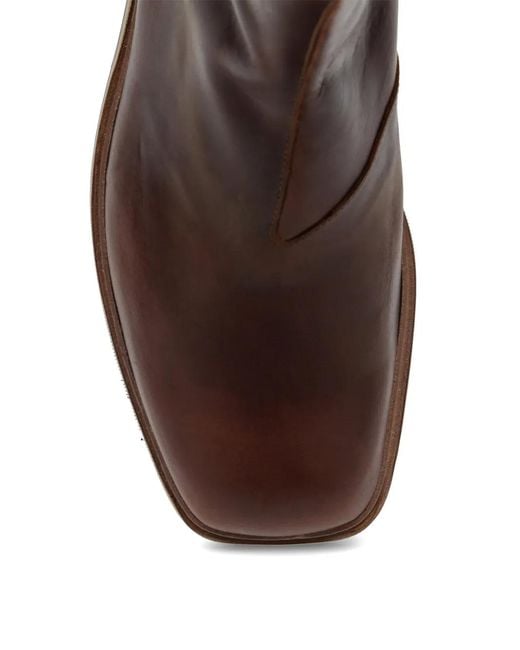 Our Legacy Brown Daimono Zipped Boots for men