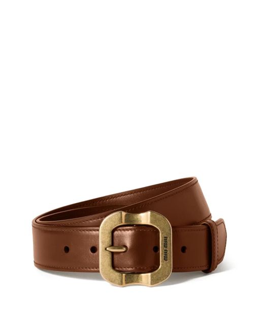 Miu Miu Brown Leather Belt