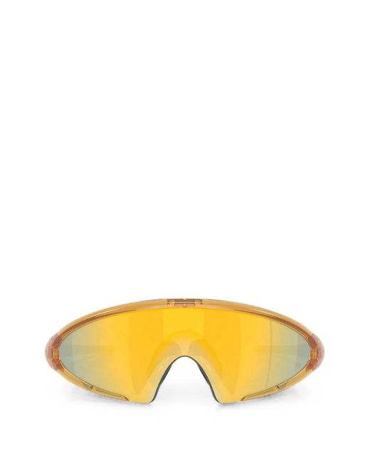Oakley Yellow Ellipse Geometric-Frame Sunglasses