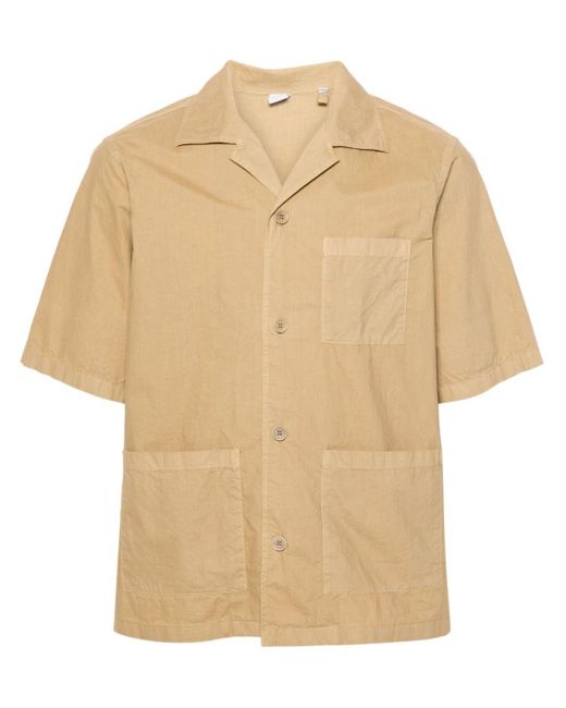 Aspesi Natural Camp-collar Cotton Shirt for men