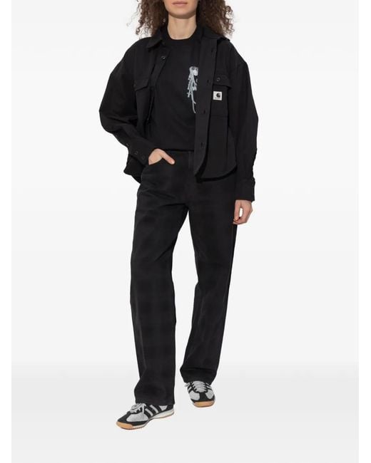 Carhartt Black Logo-Patch Jeans