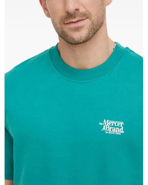 The Mercer Brand Blue Crew-Neck T-Shirt