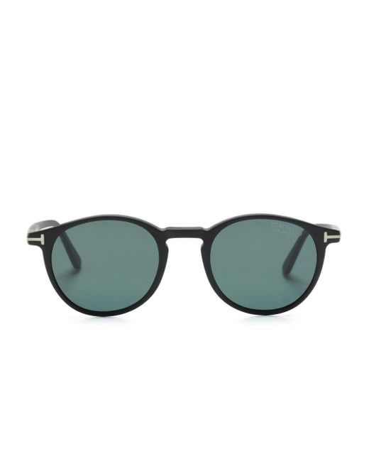 Tom Ford Green Andrea Sonnenbrille mit rundem Gestell