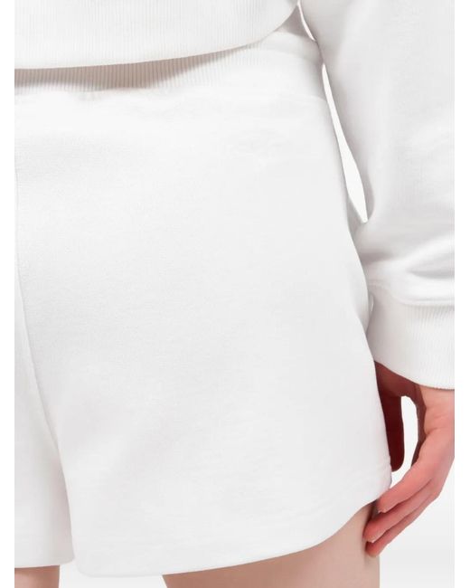 Roberto Cavalli White Tiger-Motif Drawstring Shorts