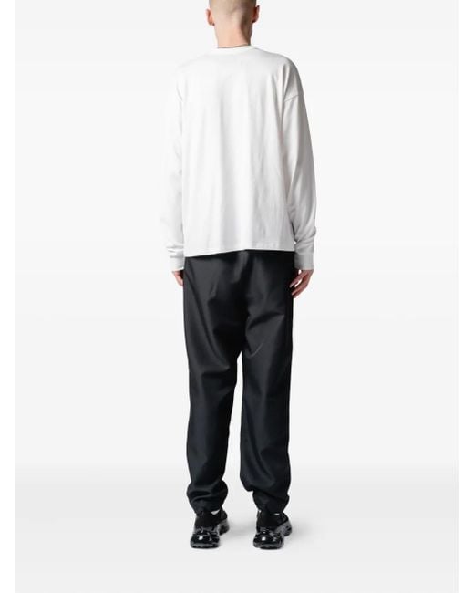Yoshio Kubo White Slogan-Print T-Shirt