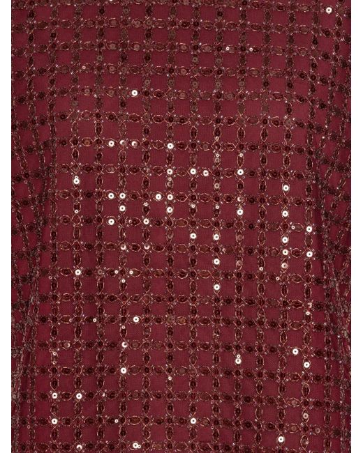Top Con Paillettes di ROTATE BIRGER CHRISTENSEN in Red