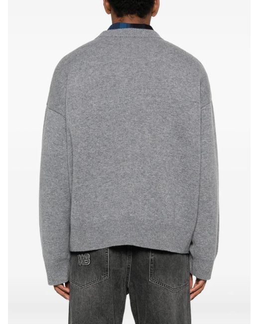 WRSTBHVR Gray Eliam Sweater for men