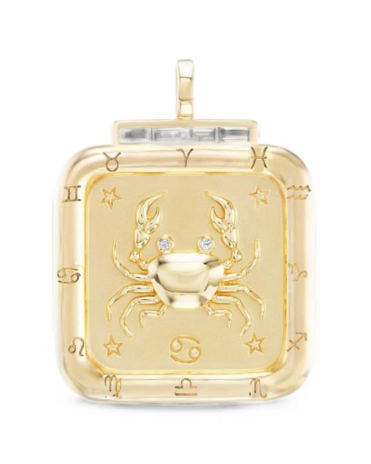 Sorellina Metallic Cancer Zodiac Diamond Pendant