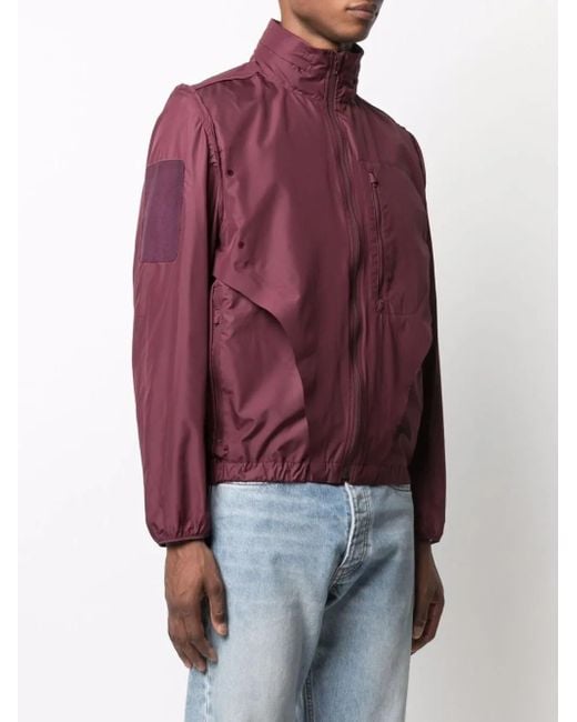 Undercover Red Slogan-Print Lightweight Jacket