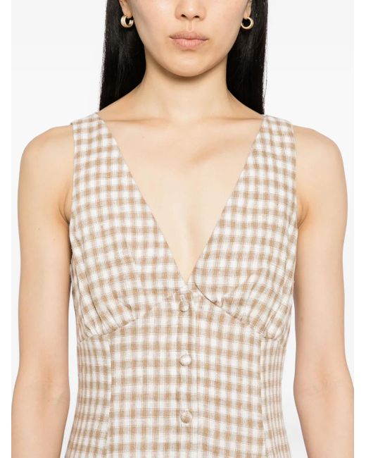 Reformation Natural Sebastien Linen Dress
