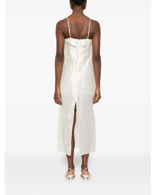 THE GARMENT White Porcha Midikleid