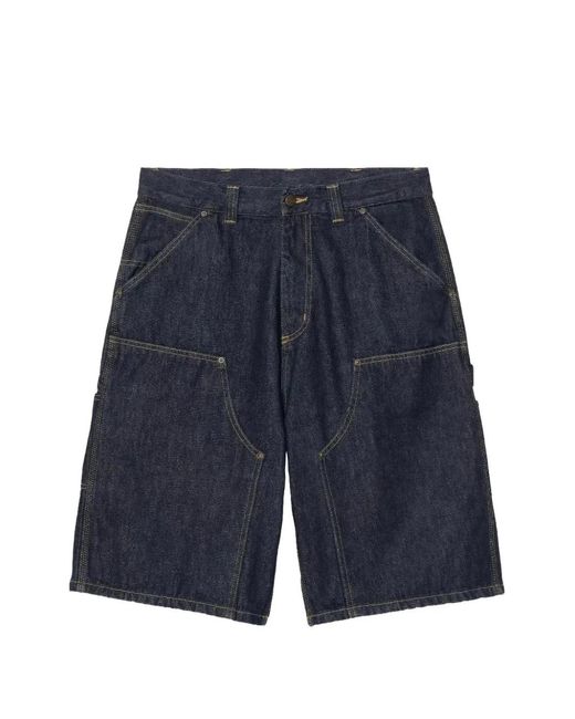 Carhartt Blue Og Double-Knee Denim Shorts for men