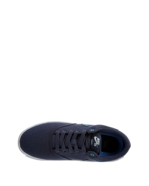 Nike Blue Sb Check Solar Lace-Up Sneakers