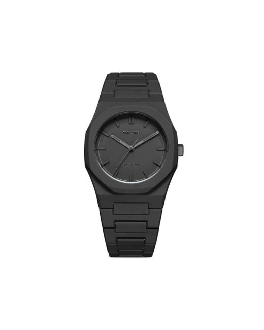 D1 Milano Polycarbon 37cm Horloge in het Black