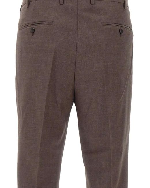 Pantalon À Plis Devore pour homme en coloris Gray