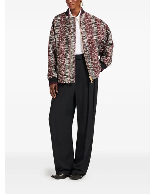 LaDoubleJ Brown Long-Sleeve Bomber Jacket