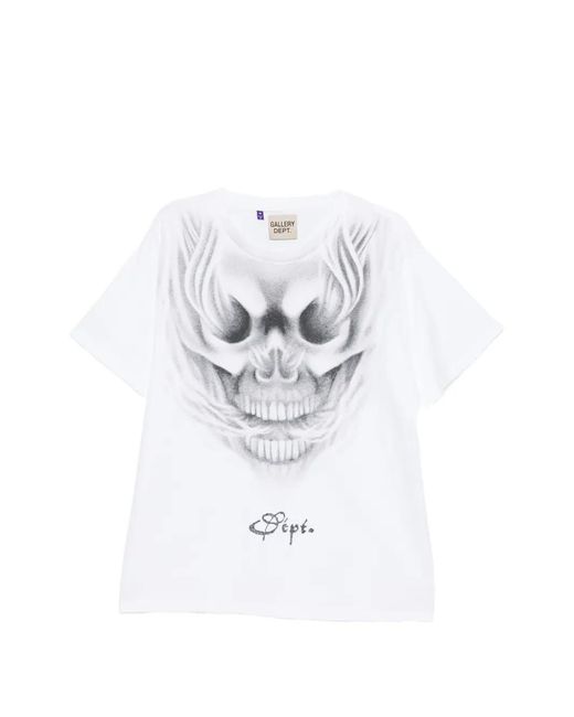 GALLERY DEPT. White Car Club Graphic-Print T-Shirt