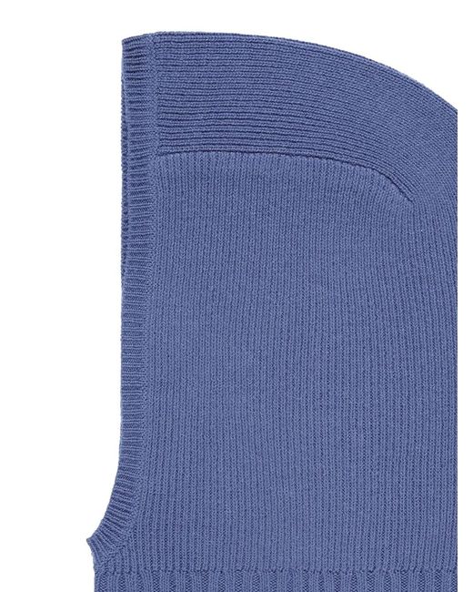 Bompard Blue Ribbed Hood
